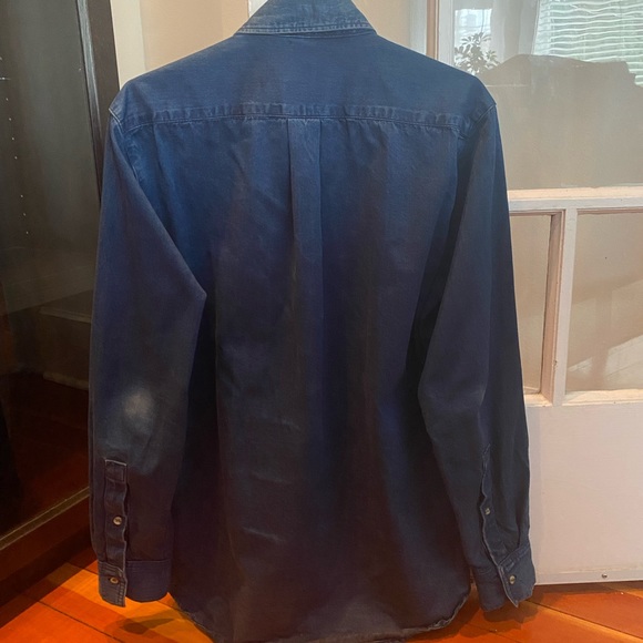 American Apparel Men’s Denim LS button-down shirt - Picture 3 of 3